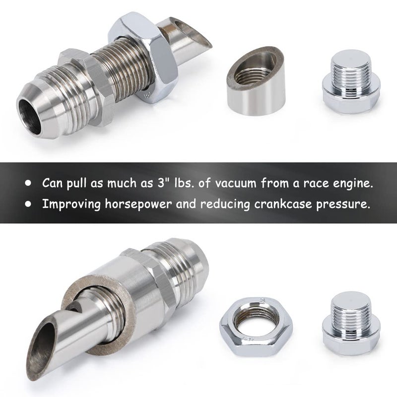 PQY Universal Stainless Steel E-VAC Scavenger Kit includes T304 SS E-VAC fitting - Image 4